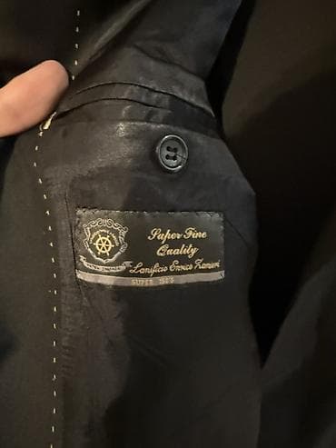 Костюмы: Klassik qara kişi kostyumu (Made in Italy) - Material: Etiketdə — 3