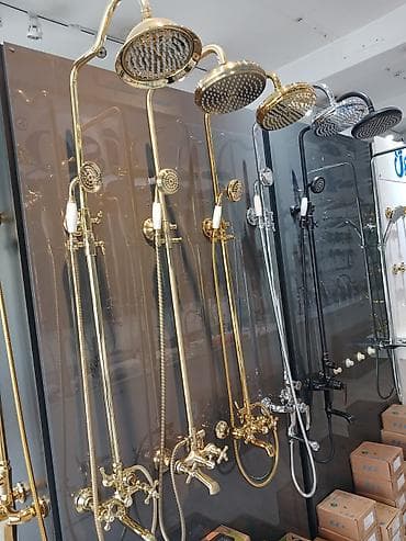 su şlanq: Uso eca duş stayaklar hamam aksesuarları Retro üslubda duş sistemi – — 2