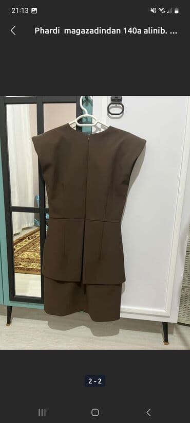 свадебные платья в баку на прокат: Вечернее платье, Мини, Phardi, S — 3