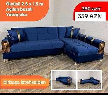 krep parca: Məhsul: Künc divan (transformasiya olunan) Qiymət: 359 AZN — 1