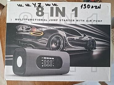 8-i 1-də çoxfunksiyalı avtomobil cihazı – Jump Starter + Hava