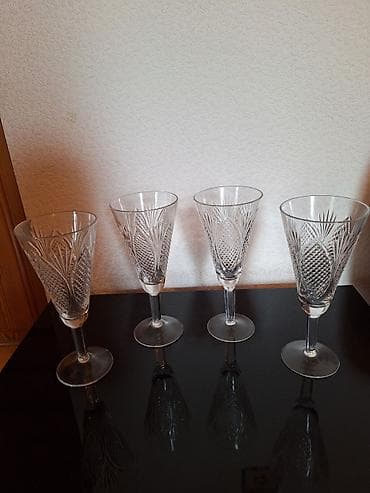 Qədəhlər, Şüşə, 4 ədədli dəst