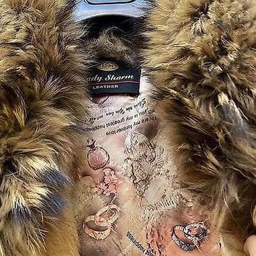 hicab geyim: Qadın kürkü – Lady Sharm Leather TEBII SHUBA, dovşan və tülkü xəzii — 2