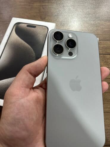 15 pro max 512 qiymeti: IPhone 15 Pro Max, 256 GB, Natural Titanium, Zəmanət — 5