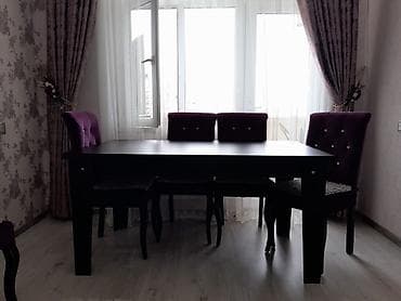 Qonaq otağı üçün, Açılmayan, Dördbucaq masa, 6 stul