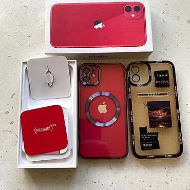 iphone s 5: IPhone 11, 64 GB, Qırmızı, Face ID — 1