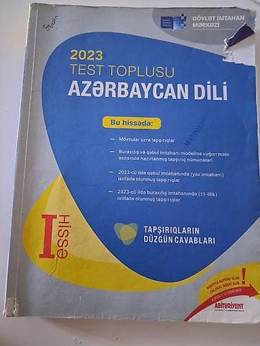 Azərbaycan dili Testlər 11-ci sinif, DİM, 1-ci hissə, 2023 il