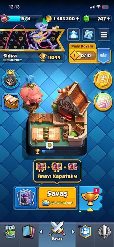 Clash Royale hesabı - Kupa: 11044+ - Kral səviyyəsi/profil framı lalafo.az -da Clash Royale hesabı - Kupa: 11044+ - Kral səviyyəsi/profil framı
