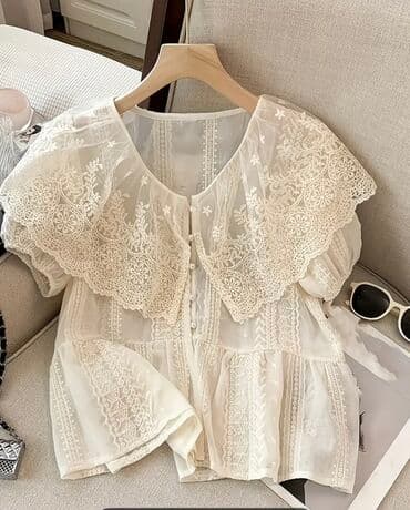 черная шифоновая рубашка: Yeni kimi cemi 1 defe geyindim, cox qesengdi, 13 azn/ Naxışlı — 3