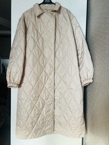 TEZEDI Qadın üçün quilted (kapitone) palto - Rəng: açıq bej -
