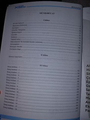 Kitablar və jurnallar: Məhsul: “Biologiya – Abituriyentlər üçün tapşırıqlar toplusu, II hissə — 2