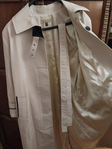 женские утепленные плащи: Плащ, 7XL, цвет - Белый — 1