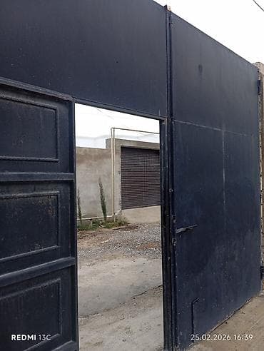 Dəmir Həyət darvazası, Mexaniki, Qapı ilə, rəng - Qara lalafo.az -da Dəmir Həyət darvazası, Mexaniki, Qapı ilə, rəng - Qara