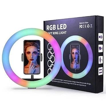 ТВ и видео: Tək rəng və rəngbərəng seçim. RGB LED halqa işıq – telefon tutacaqlı — 3