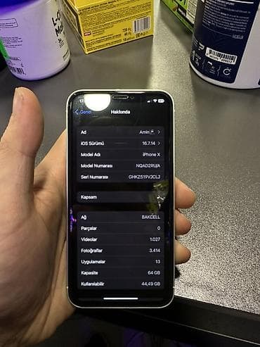 Audio: IPhone X, 64 GB, Gümüşü, Face ID — 5
