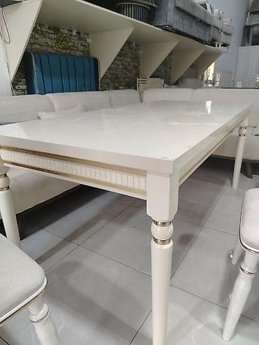 Qonaq masası, Yeni, Açılan, Mərmər, Dördbucaq masa