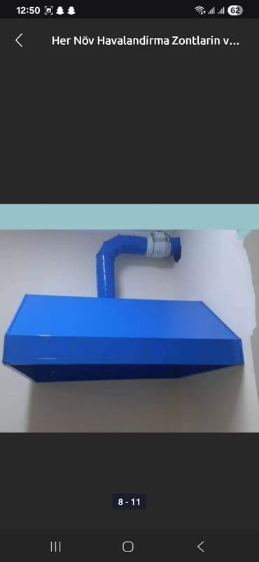 kömürlü aspiratör: Вытяжка цвет - Серый, Новый — 3