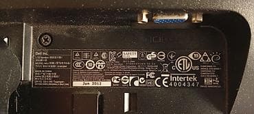 Masaüstü kompüterlər və komponentlər: Dell E1912Hf LCD monitor - Model: E1912Hf (etiketdə göstərilib) - — 2