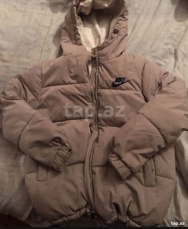 Uşaq arabaları: Nike gödəkçəsi - Model: qalın, puff tipli qış gödəkçəsi - Rəng: bej — 1