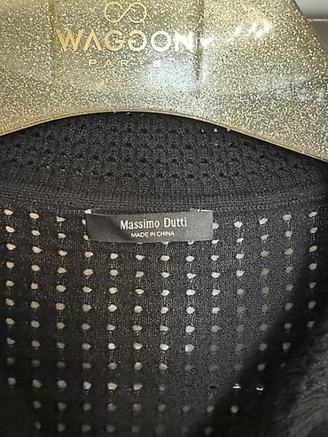Polo köynək, Massimo Dutti, M, rəng - Qara — 2