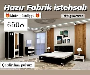 skaf dolab: İkinəfərlik çarpayı, Dolab, Azərbaycan, Yeni — 1