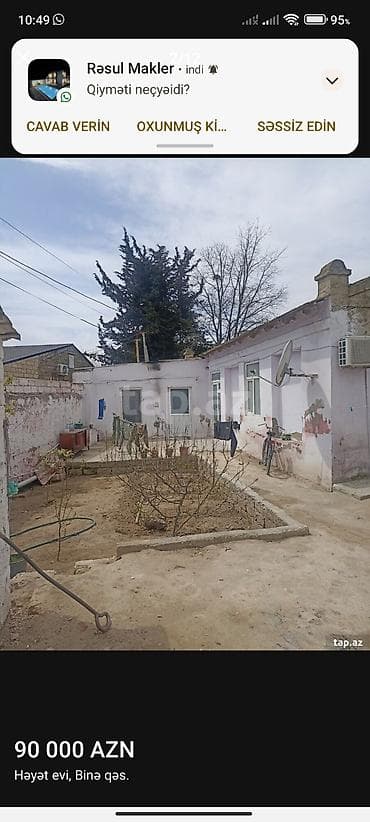 sabuncu satiliq evler: 4 otaqlı, 210 kv. m, Kredit yoxdur, Orta təmir — 2