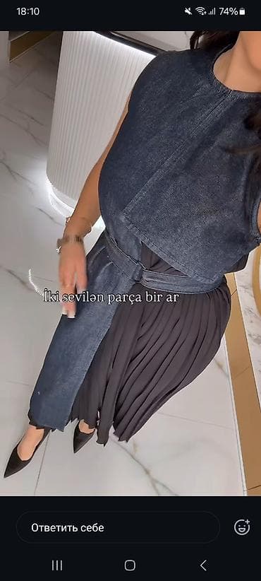 elbiseler: Gündəlik don, Midi, L — 4