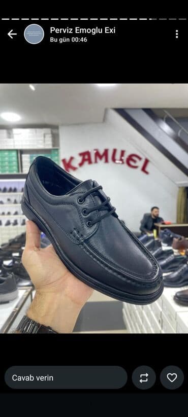 Ботинки: Məhsul: Kişi ayaqqabıları – klassik və gündəlik modellər - Rəng: qara — 2