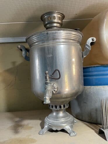 işlenmiş mikrovalnovka: İşlənmiş Od Samovar, 8 l, Ünvandan götürmə — 1