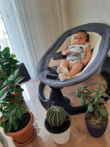 шезлонги для новорожденных: Elektrikli beşik/sallanma kreslosu – körpələr üçün rahat yatızdırma və — 2