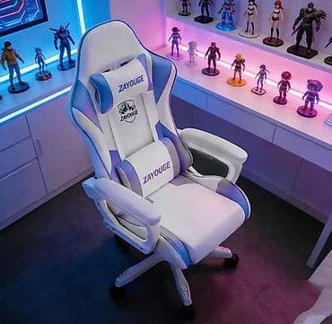 kreslo gaming: Yeni, Təkərli, Qolları tənzimlənmir, Süni dəri — 2