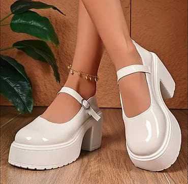 Tuflilər: Tuflilər, Ölçü: 37.5, rəng - Ağ, Yeni — 3