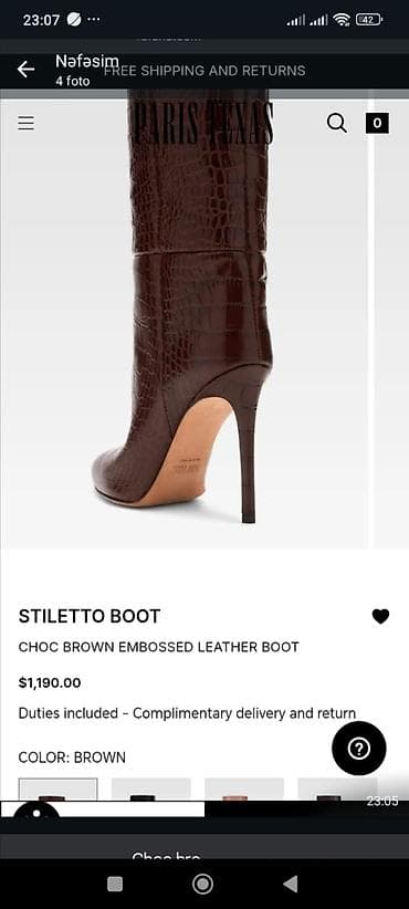 Kişi ayaqqabıları: Paris Texas “Stiletto Boot” – qadın çəkməsi - Model: Stiletto Boot - — 3