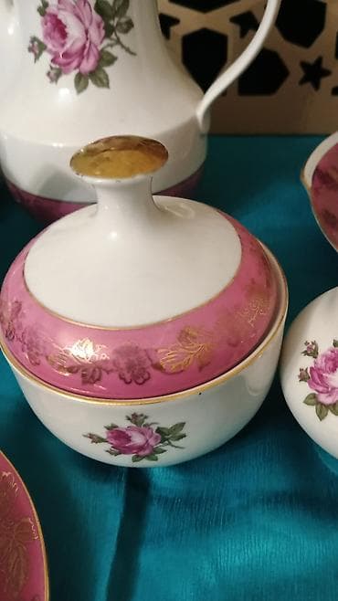 sonifer qazan: Çay dəsti, rəng - Ağ, Farfor — 3