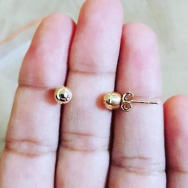 Sırğa, Sarı qızıl, 585 Əyar, 1 g