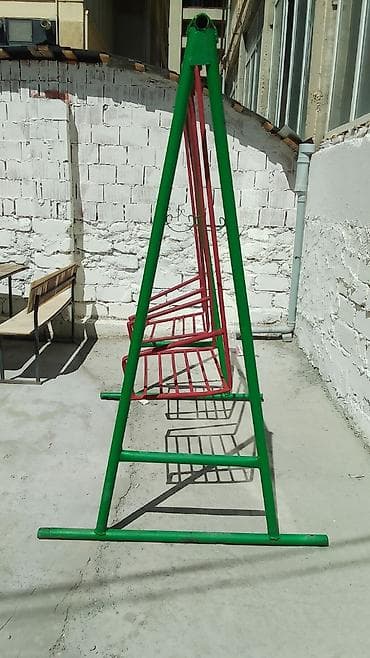 borular: Metaldan iki oturacaqlı yelləncək konstruksiyası - Karkas: yaşıl — 2