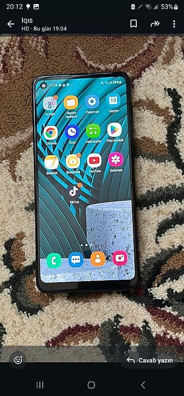 yupiter yp 333 biss menu: Samsung Galaxy A21S, 64 GB, rəng - Göy, Barmaq izi — 2