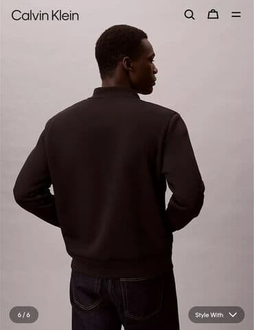 Corab və alt paltarı: Svitşot, Calvin Klein, L, rəng - Qara — 6