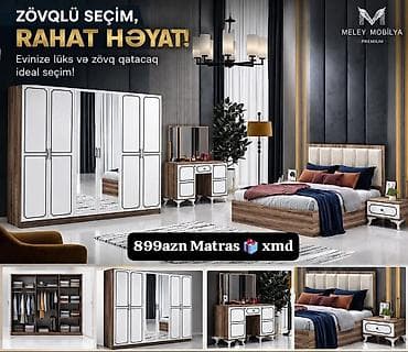 Zövqlü seçim, rahat həyat! Meley Mobilya Premium yataq otağı dəsti