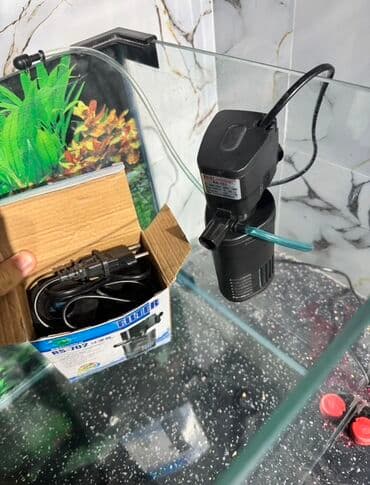 Salam Akvarium yenidir Şəkildə gördüyünüz aparatları üzərində hədiyə