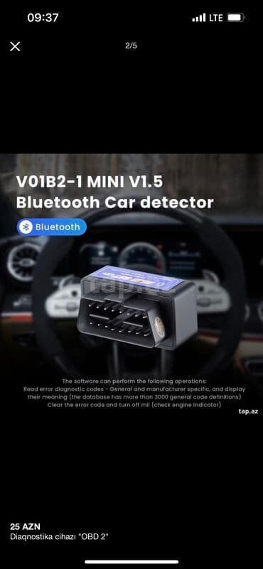 Opel: Diaqnostik cihaz şəkillərdən aydın olduğu kimi az işlənib yenidən — 2