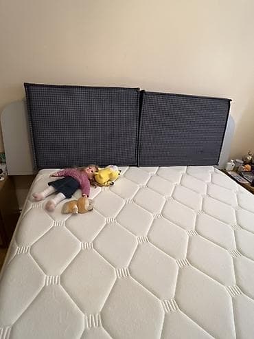 Çox səliqəli vəziyyətdə çarpayı + ortopedik matras satılır. Matras