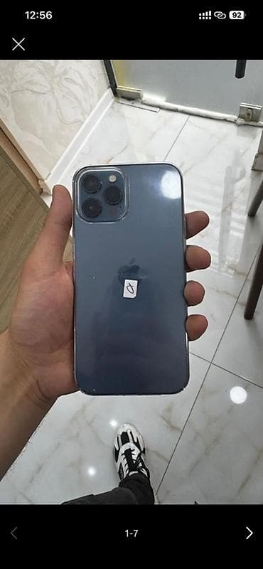 IPhone 12 Pro Max, 256 GB, Göy, Face ID