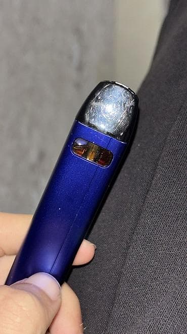 yun koftalar: Portativ vape/pod cihazı - Korpus: metal gövdə, mavi rəng - Kartuş — 1