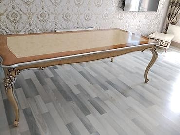 stol gence: Qonaq otağı üçün, Yeni, Açılmayan, Kvadrat masa, 8 stul — 8