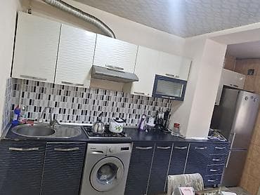 dola: Mətbəx mebel dəsti - Üst və alt dolablar: Ağ və tünd mavi rəng — 3