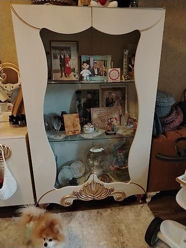 гардероб: Стеклянная витрина-шкаф — 1