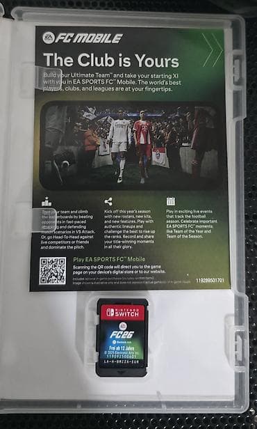 pes 2020 diski: EA Sports FC 26 – Nintendo Switch üçün oyun kartrici və orijinal qutu — 2