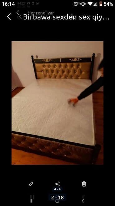 Çarpayılar: Yeni, İkinəfərlik çarpayı, Bazasız, Matras ilə, Siyirməsiz, Azərbaycan — 6