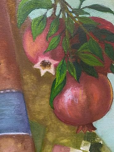 prezident sekilleri: Rəsm əsəri – “Azərbaycan” mövzulu natura-mort - Texnika: yağlı boya - — 4